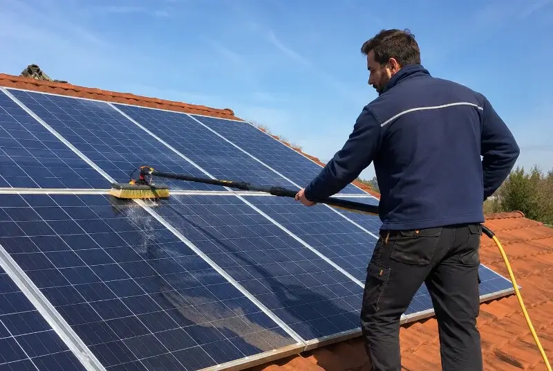 Nettoyage et entretien de panneaux solaires à Saint-Denis-la-Chevasse
